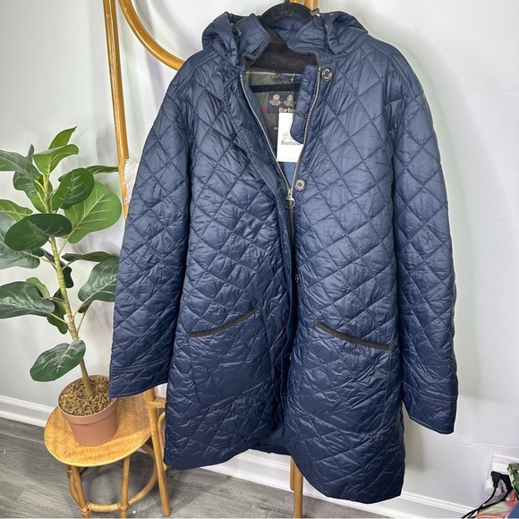 Barbour Jackets & Blazers - NWT Barbour Lovell Navy Quilted Jacket sz 3X